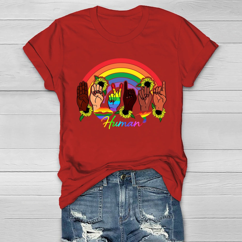 Human Rainbow Healthwear T-shirt