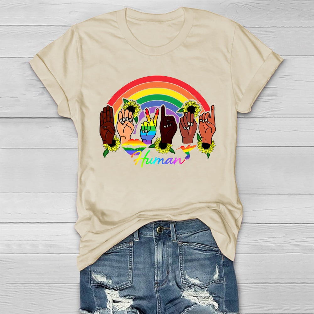 Human Rainbow Healthwear T-shirt