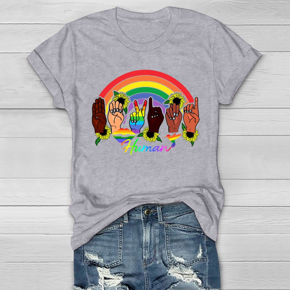 Human Rainbow Healthwear T-shirt