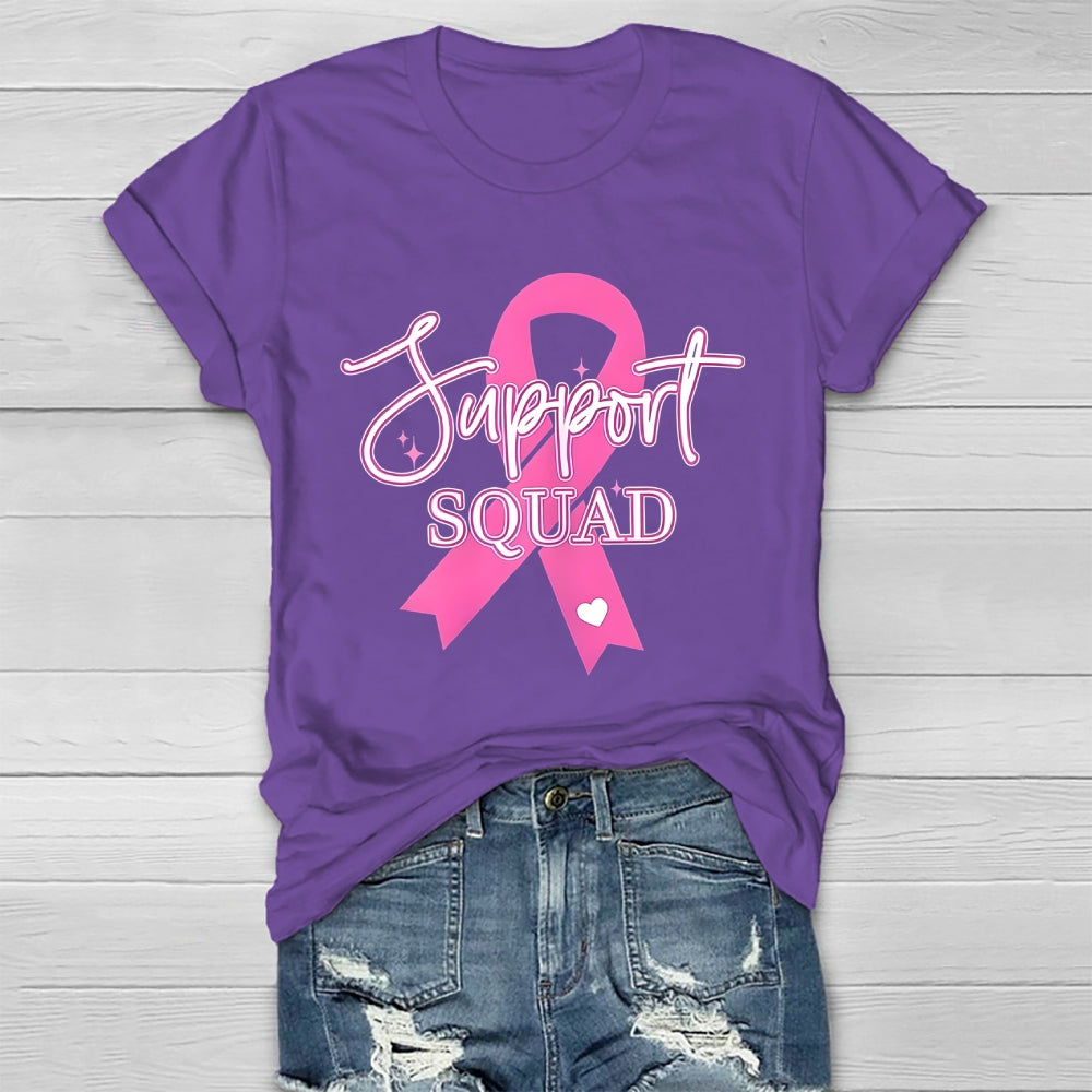 Support Squad Pink Ribbon Healthwear T-shirt