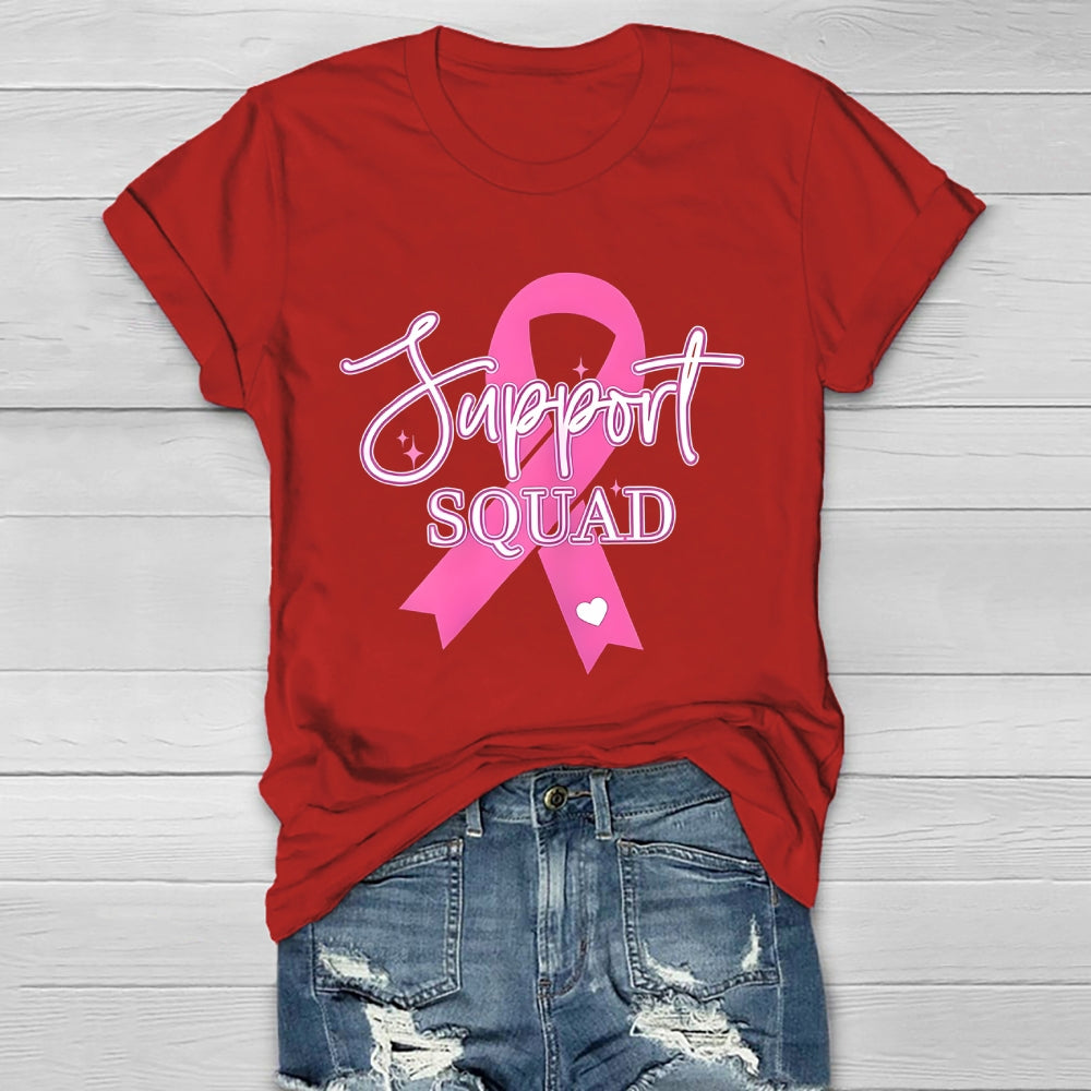 Support Squad Pink Ribbon Healthwear T-shirt