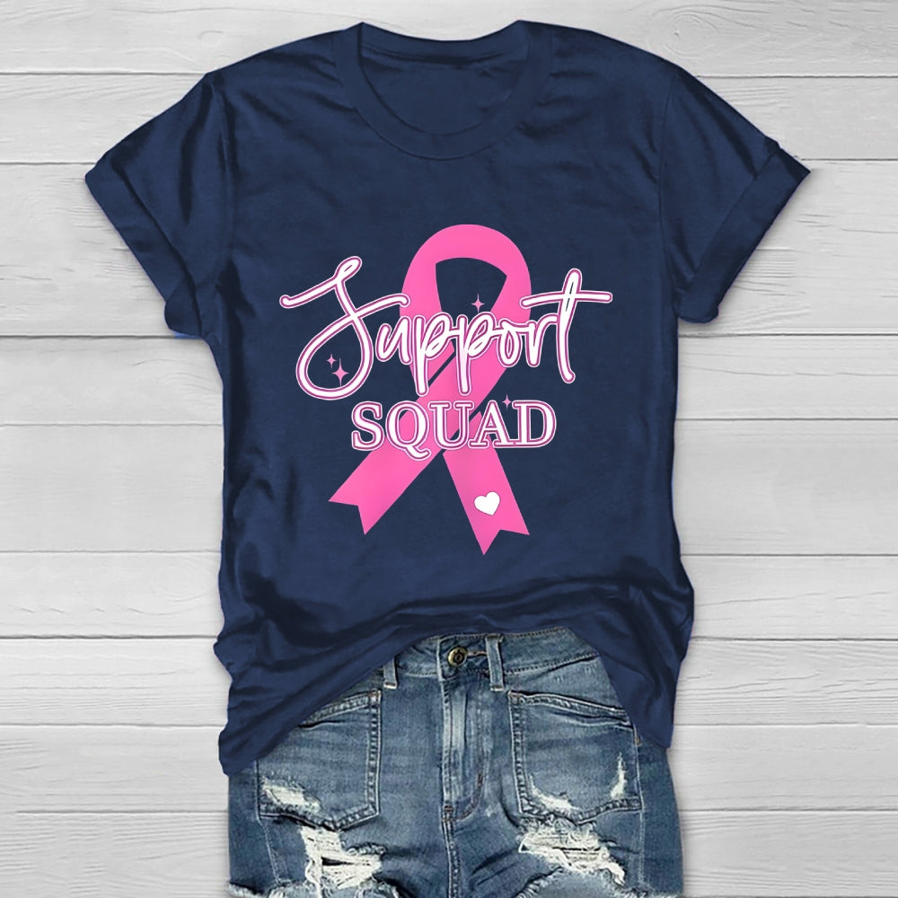 Support Squad Pink Ribbon Healthwear T-shirt