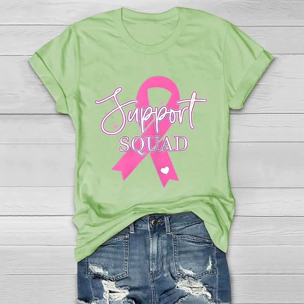 Support Squad Pink Ribbon Healthwear T-shirt