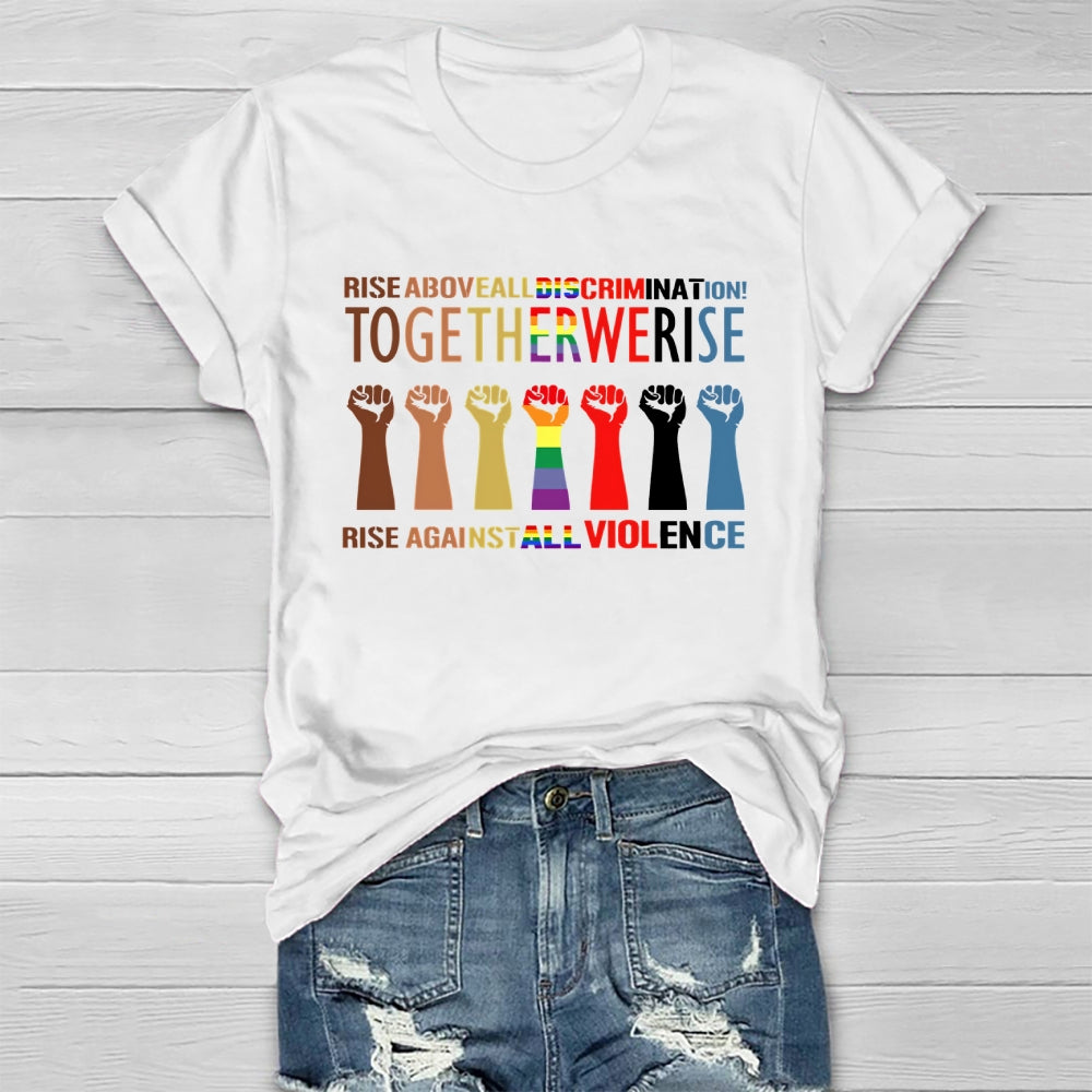 Together We Rise Graphic Healthwear T-shirt