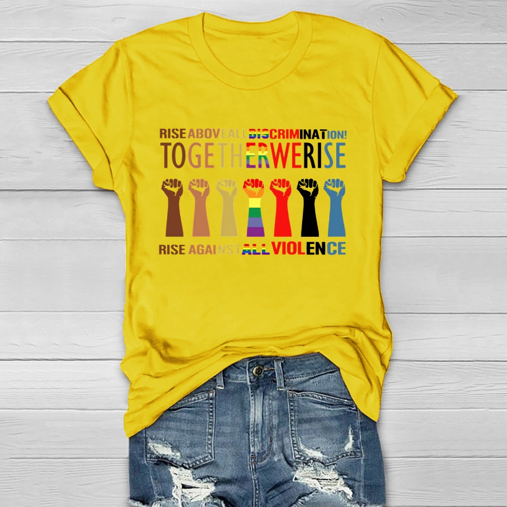Together We Rise Graphic Healthwear T-shirt