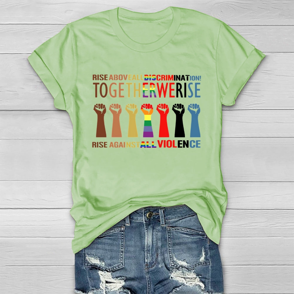 Together We Rise Graphic Healthwear T-shirt