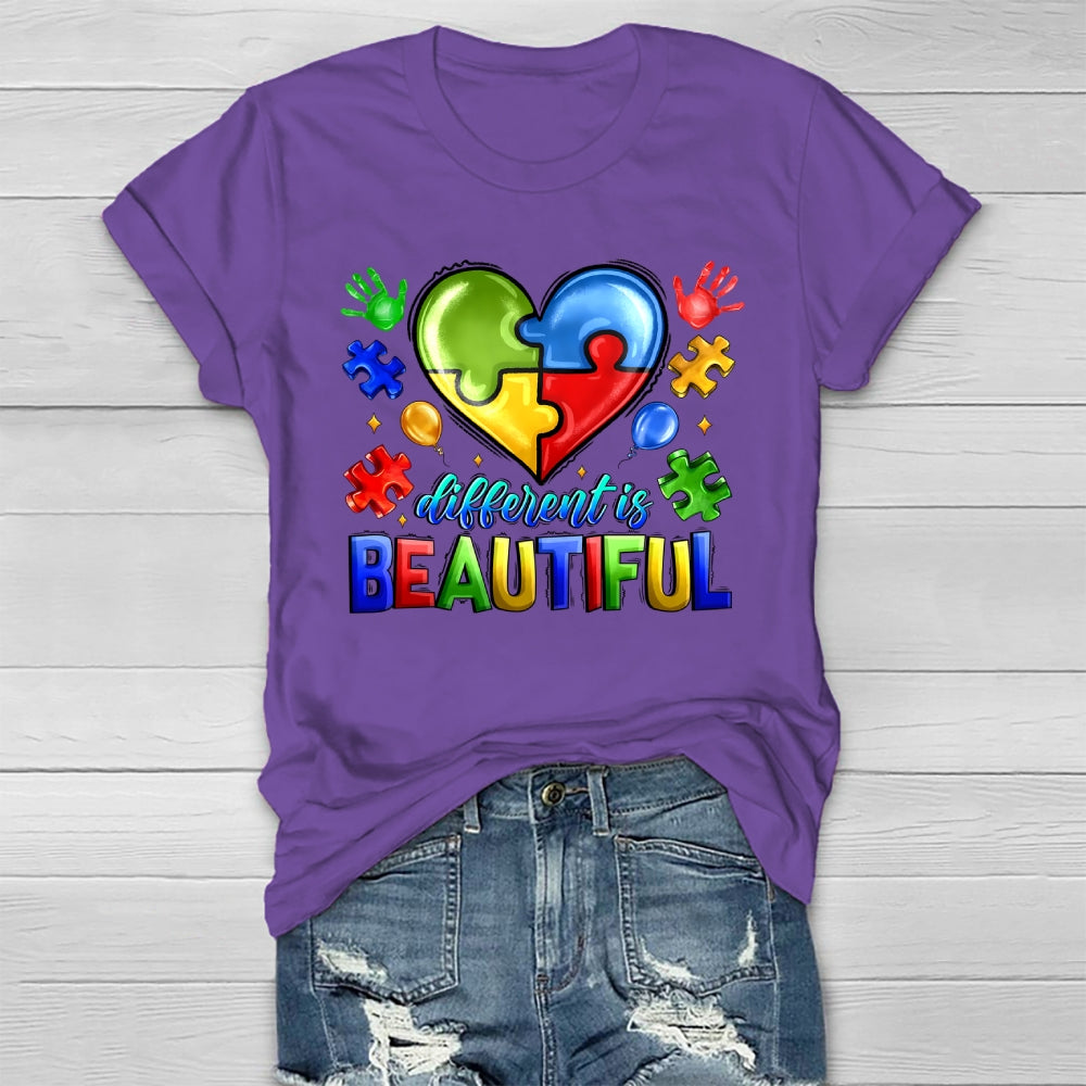 Different Is Beautiful Autism Healthwear T-shirt