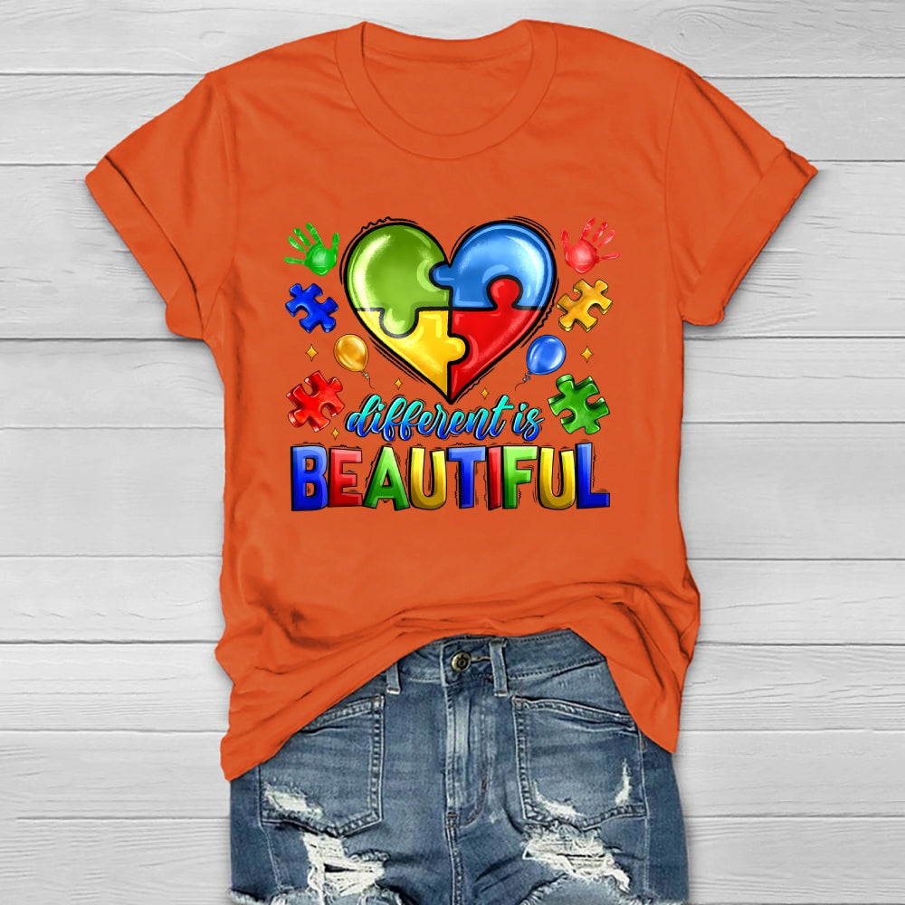 Different Is Beautiful Autism Healthwear T-shirt