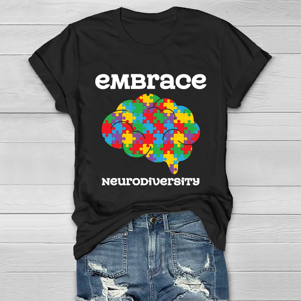 Embrace Neurodiversity Brain Healthwear T-shirt