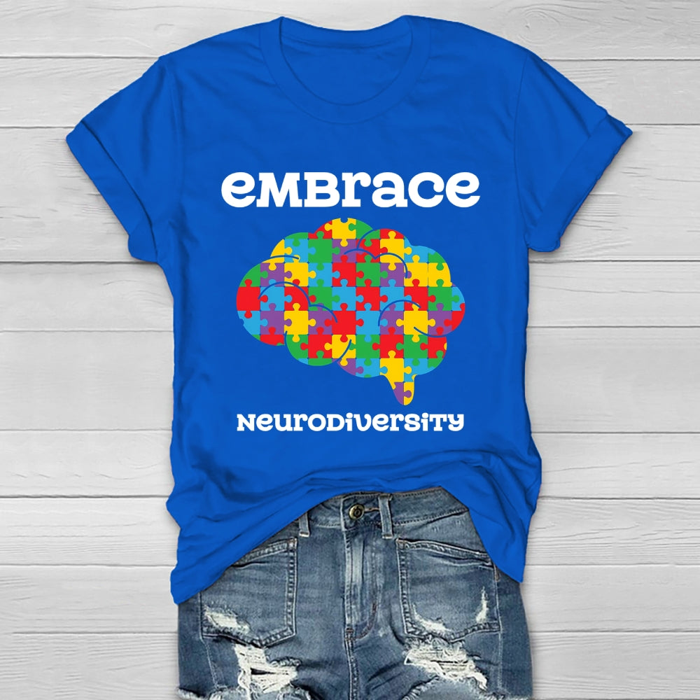 Embrace Neurodiversity Brain Healthwear T-shirt