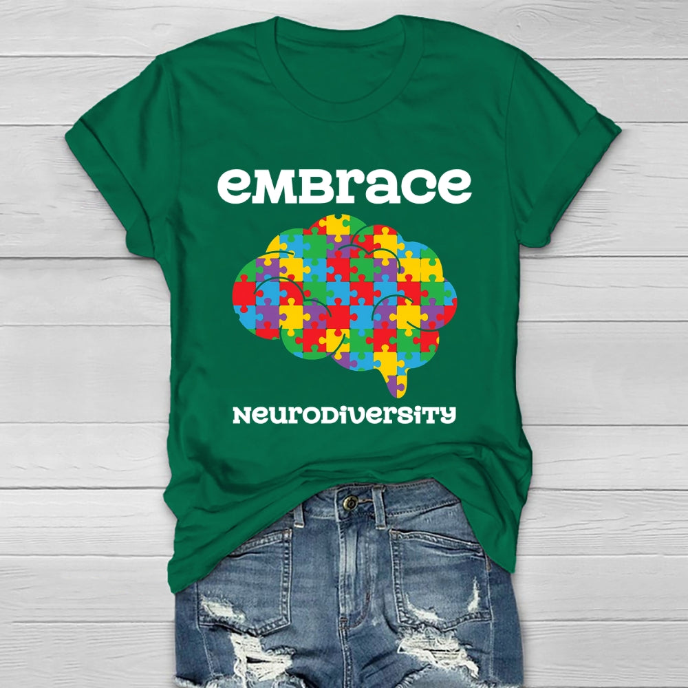 Embrace Neurodiversity Brain Healthwear T-shirt