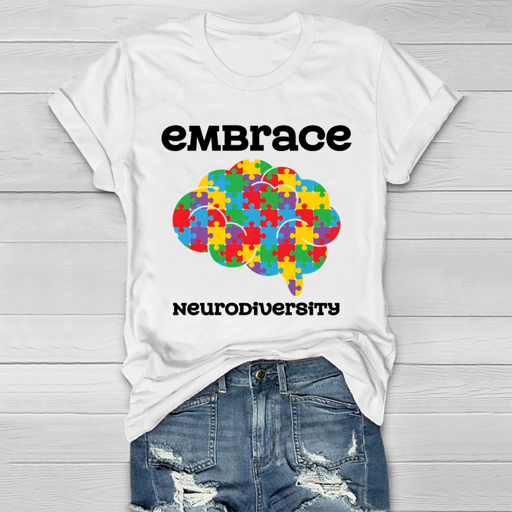 Embrace Neurodiversity Brain Healthwear T-shirt