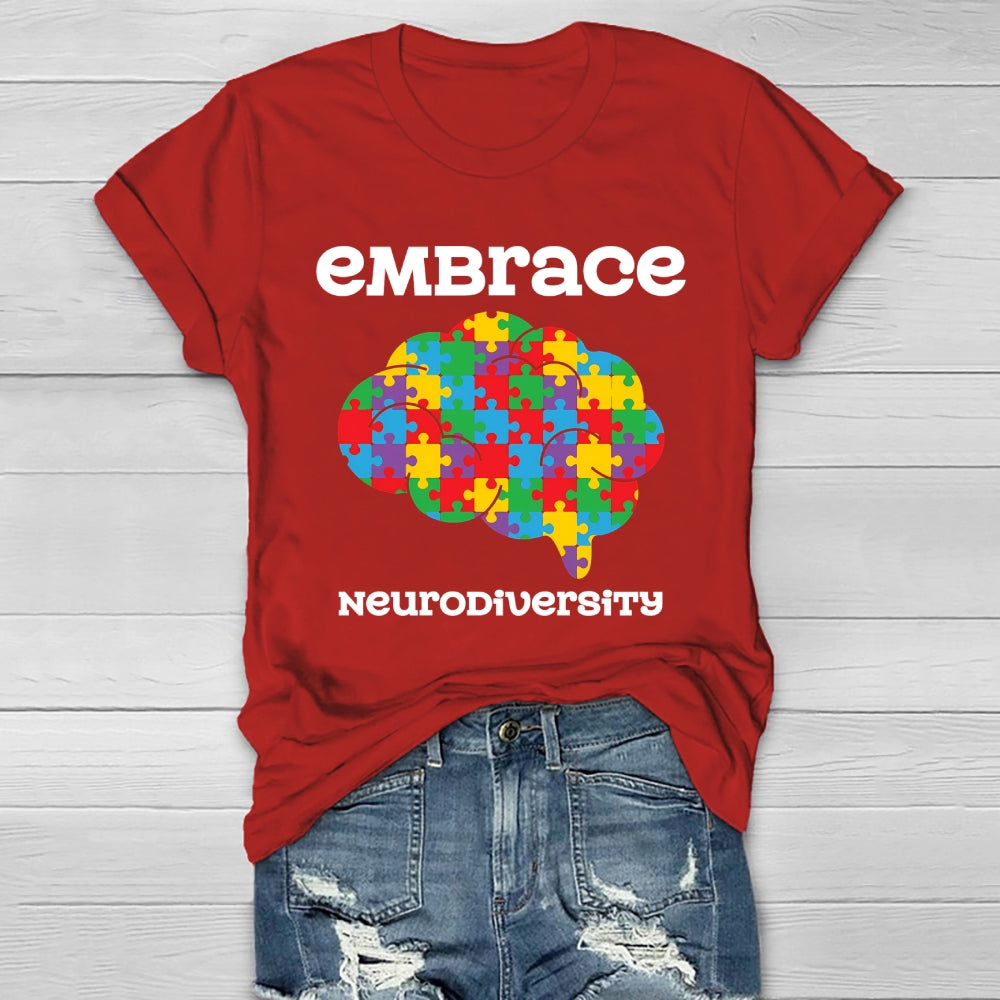 Embrace Neurodiversity Brain Healthwear T-shirt