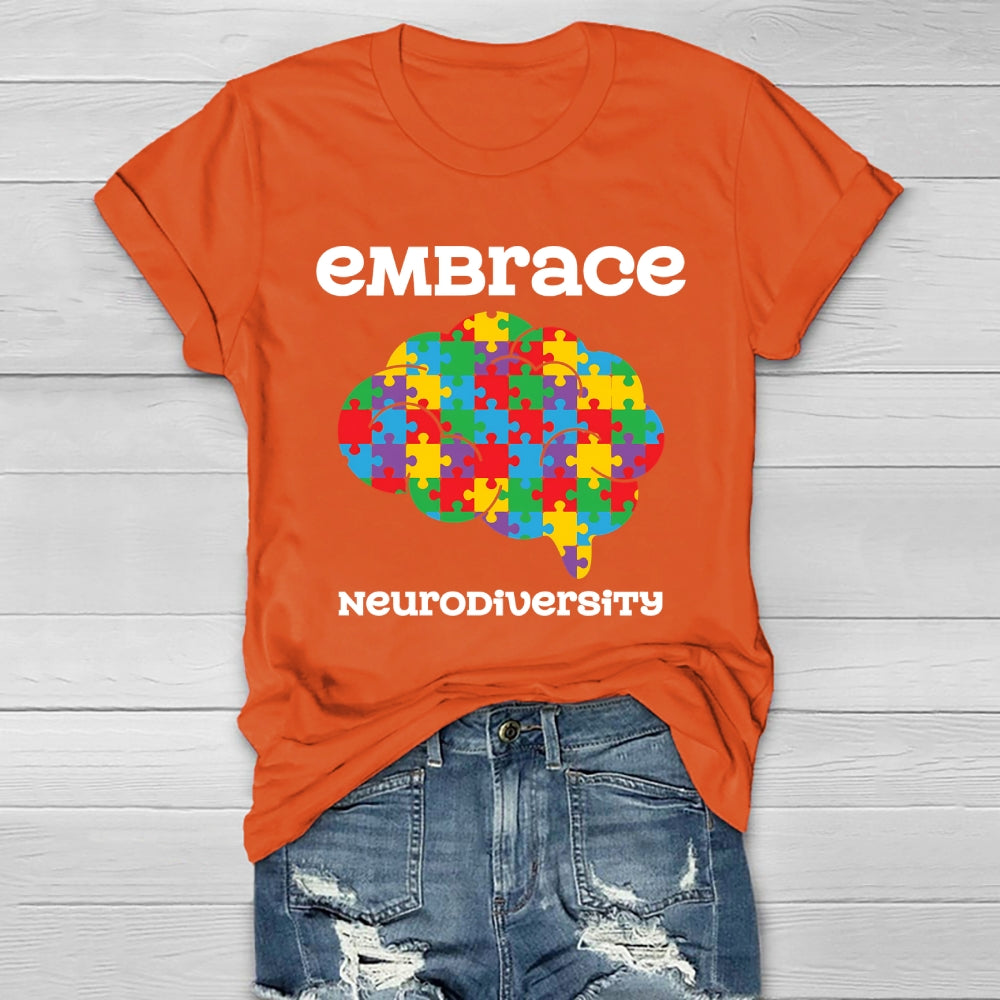 Embrace Neurodiversity Brain Healthwear T-shirt