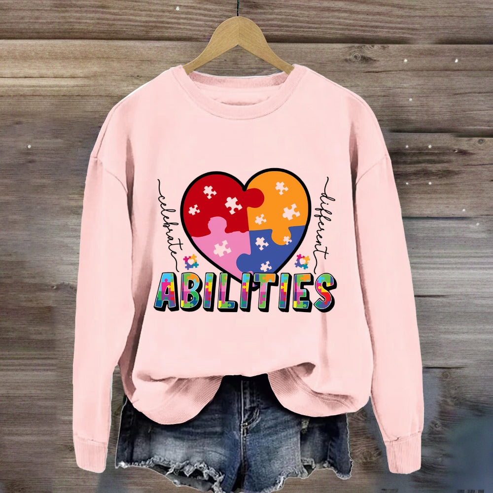 Abilities Colorful Heart Sweatshirt