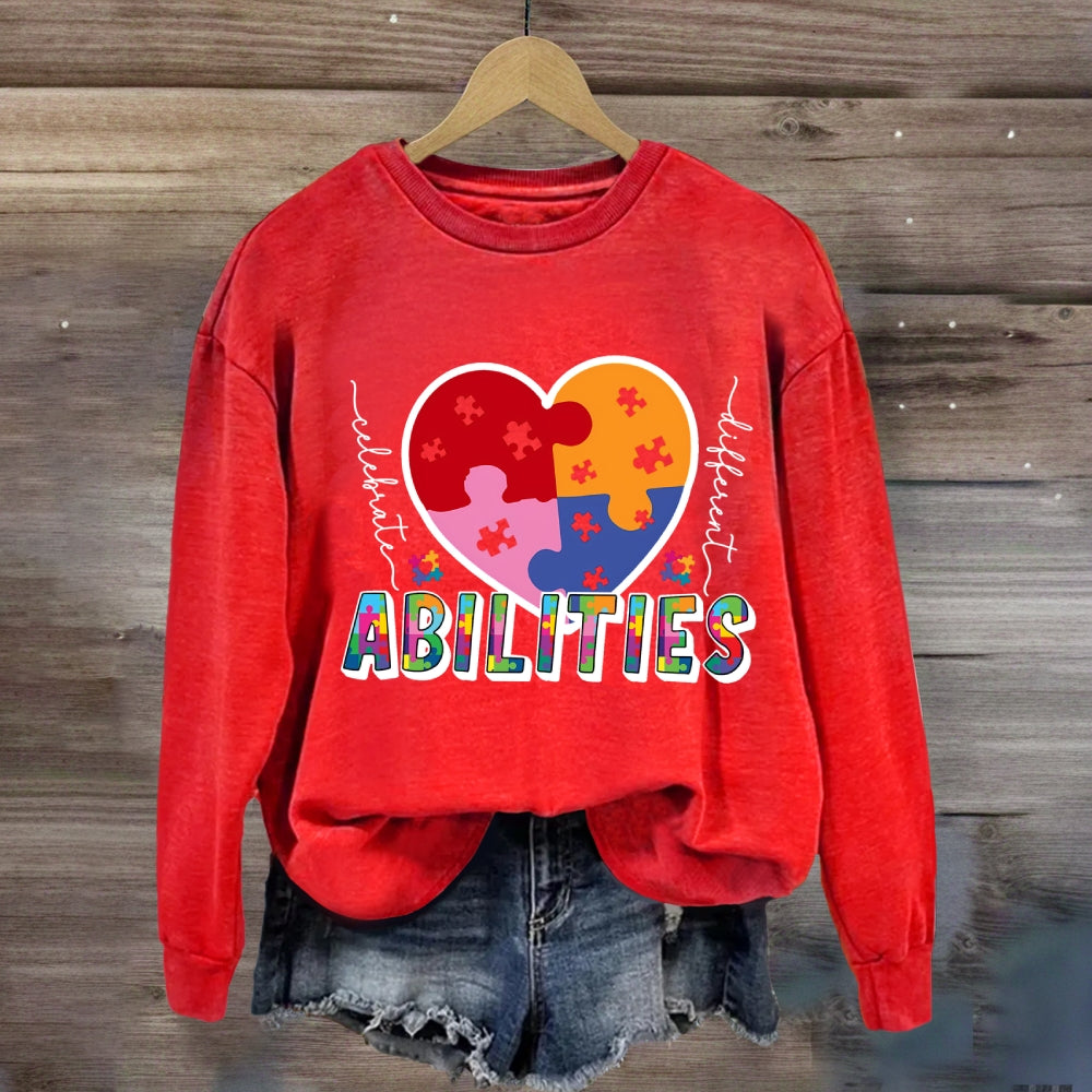 Abilities Colorful Heart Sweatshirt