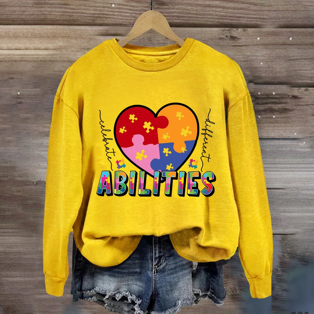 Abilities Colorful Heart Sweatshirt
