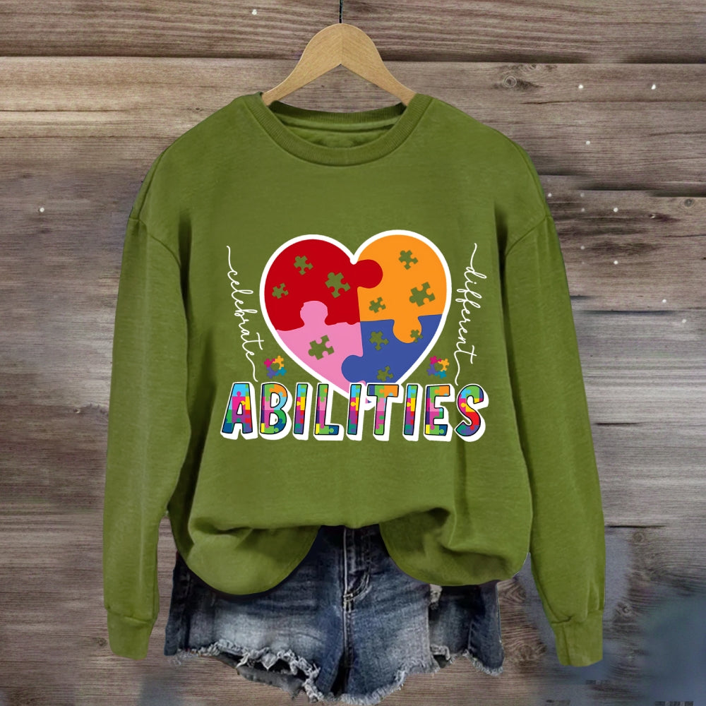Abilities Colorful Heart Sweatshirt