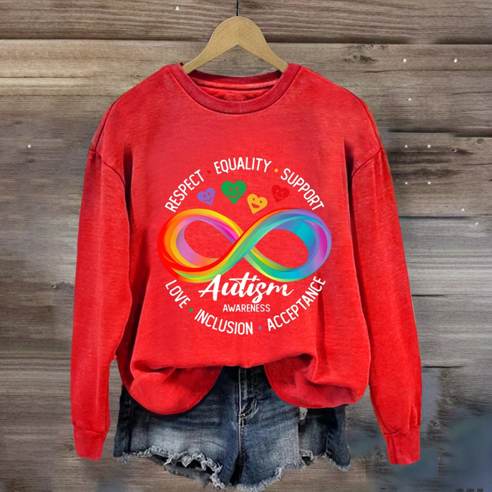 Respect Equality Support Autism Awareness Sweatshirt