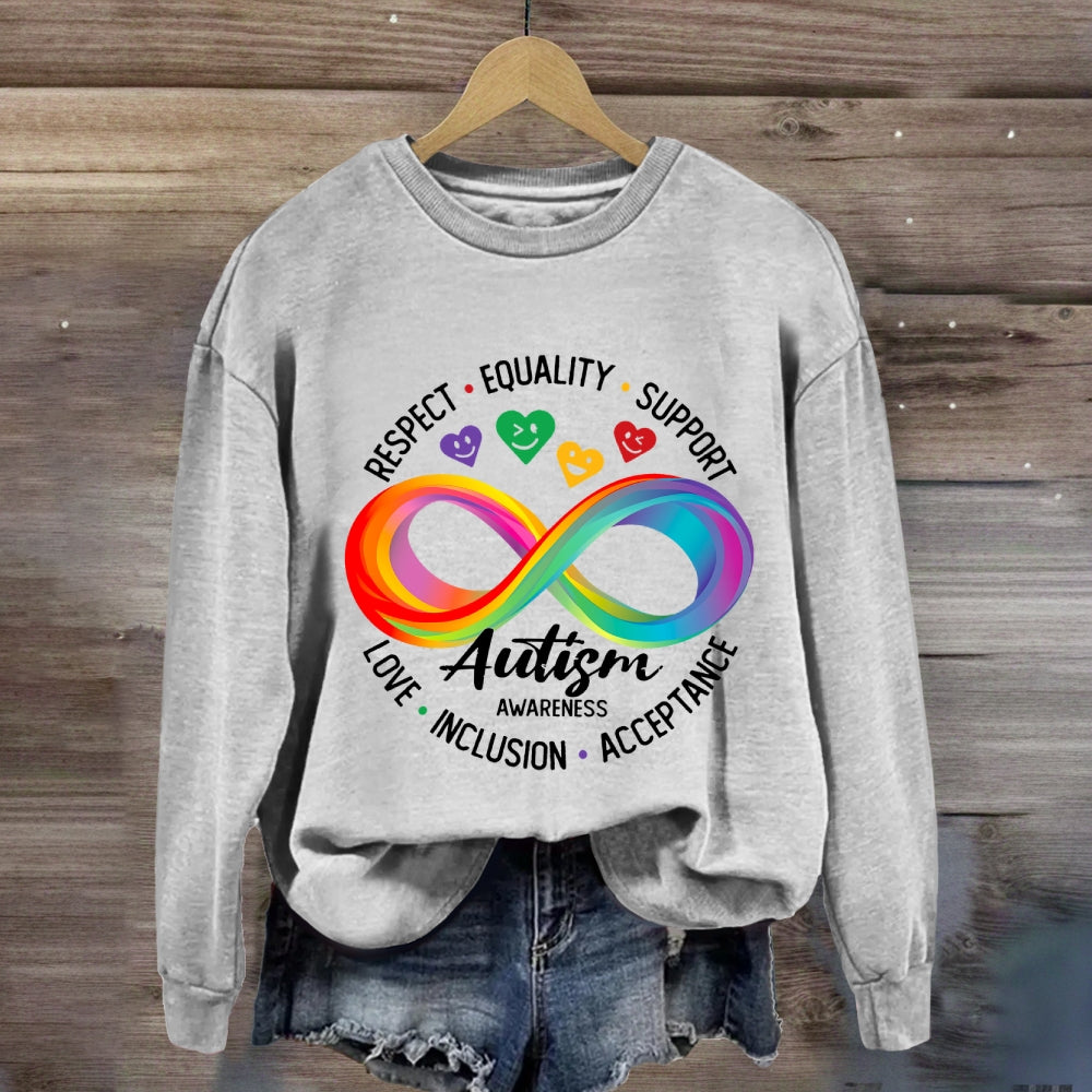 Respect Equality Support Autism Awareness Sweatshirt