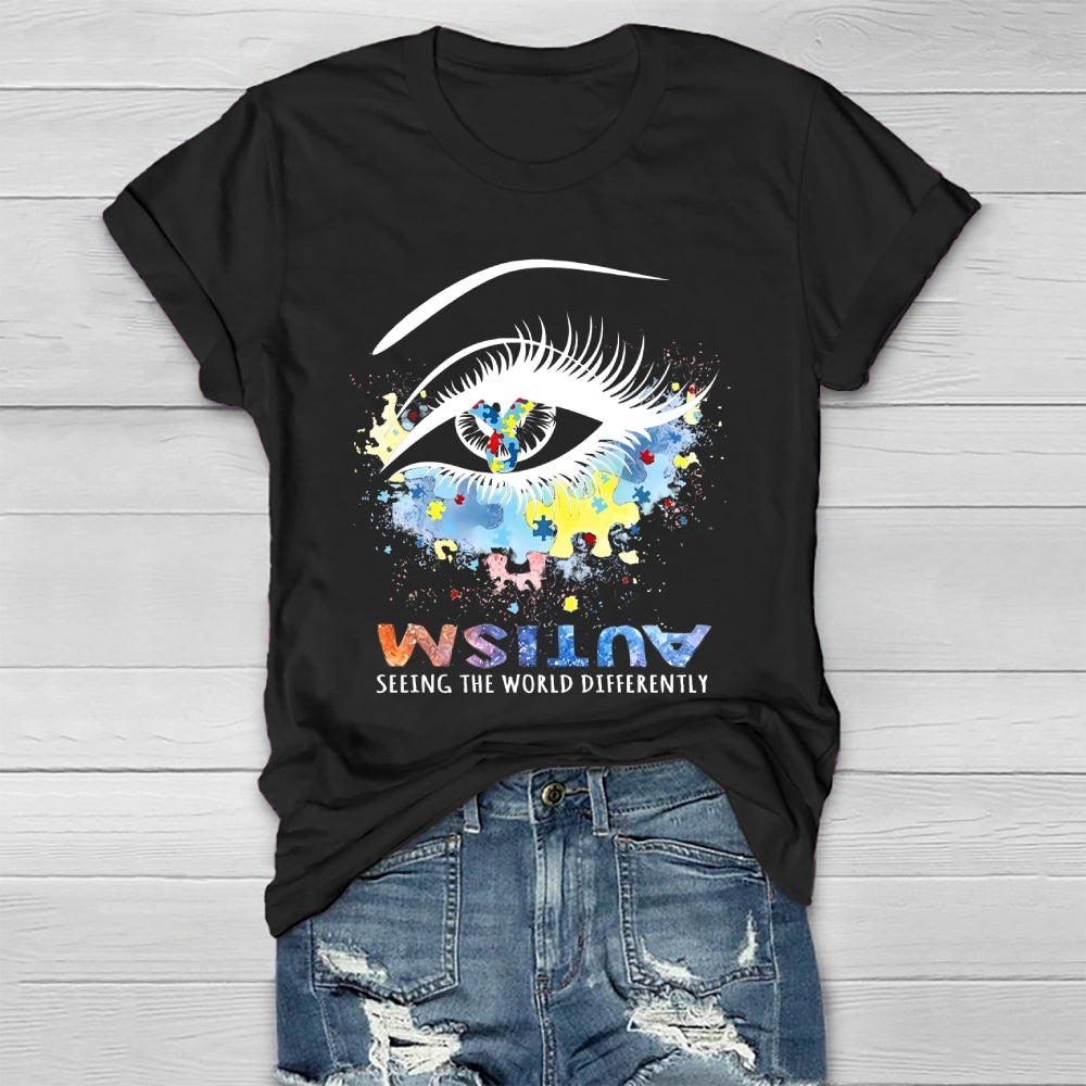 Autism Seeing The World Differently Healthwear T-shirt