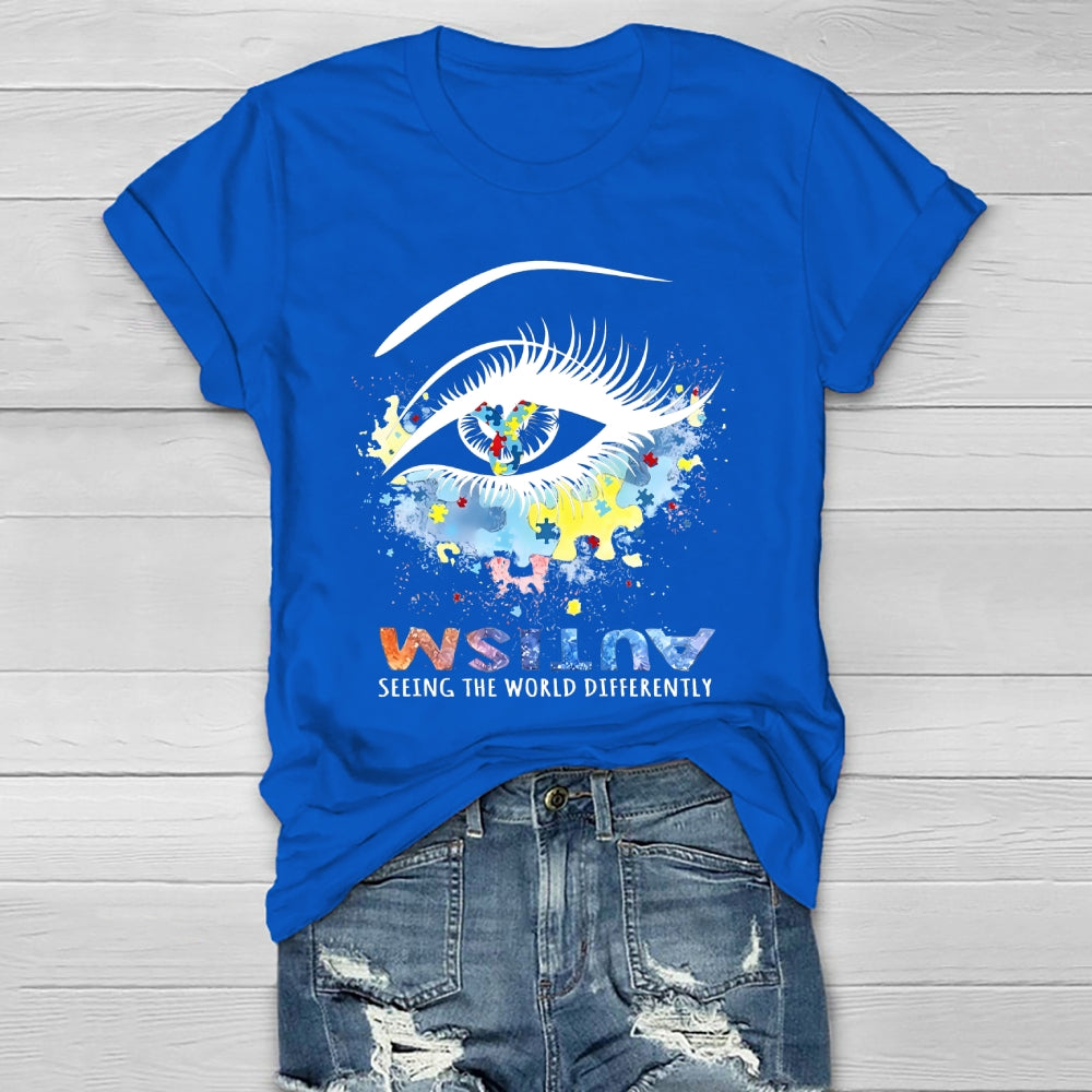 Autism Seeing The World Differently Healthwear T-shirt