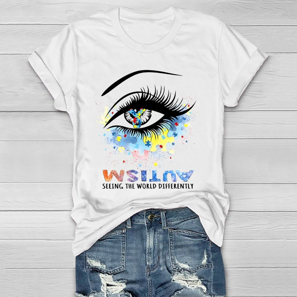 Autism Seeing The World Differently Healthwear T-shirt