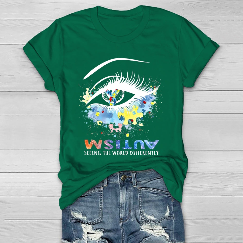 Autism Seeing The World Differently Healthwear T-shirt