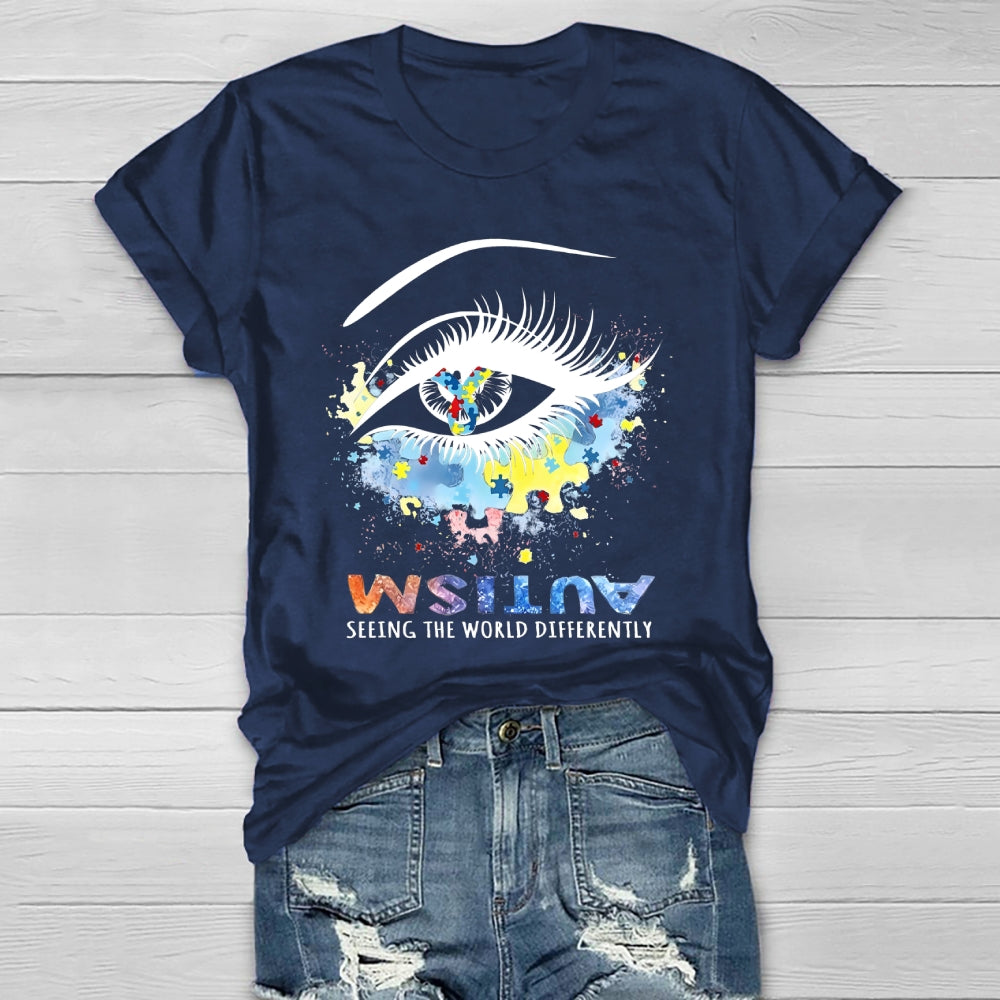 Autism Seeing The World Differently Healthwear T-shirt