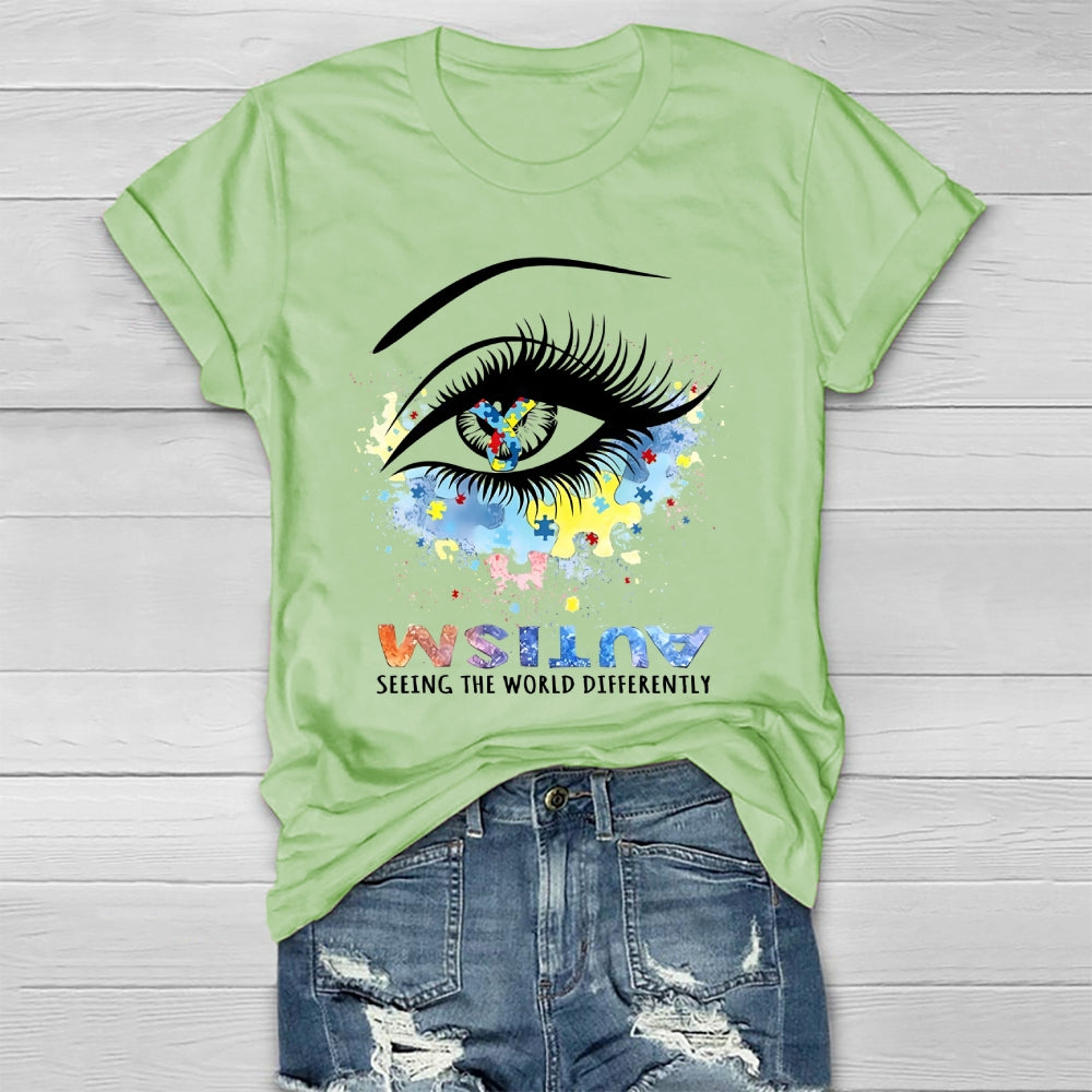 Autism Seeing The World Differently Healthwear T-shirt