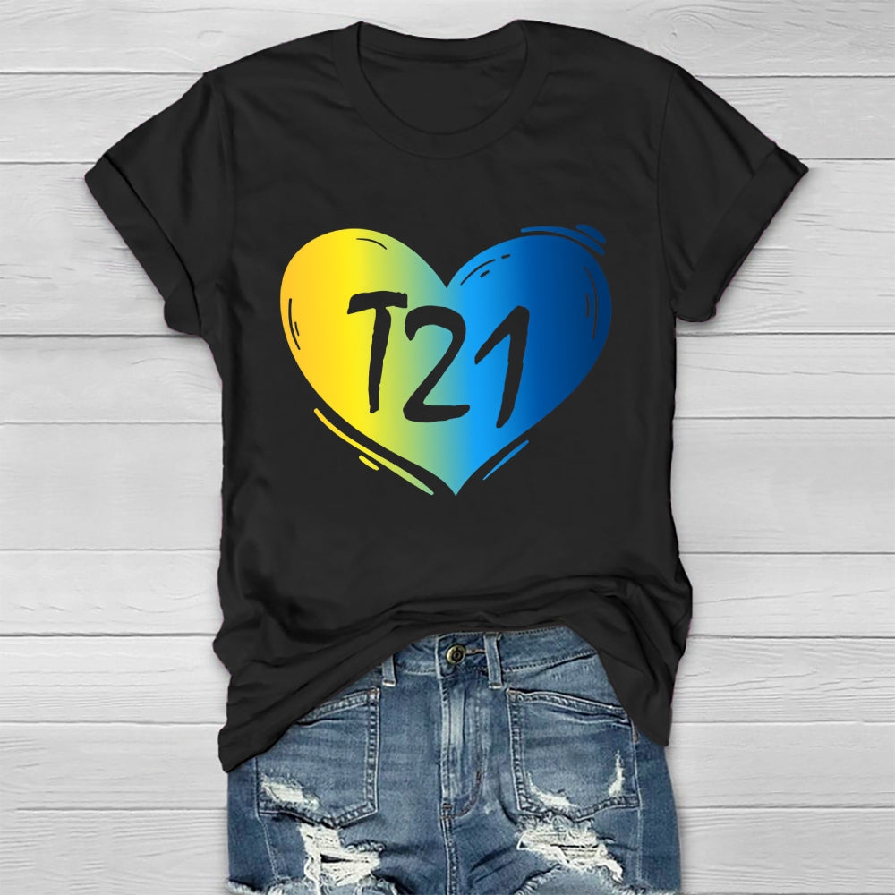 T21 Down Syndrome Awareness Healthwear T-shirt
