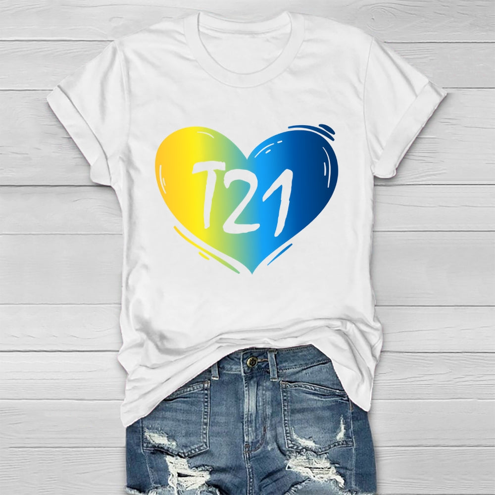 T21 Down Syndrome Awareness Healthwear T-shirt