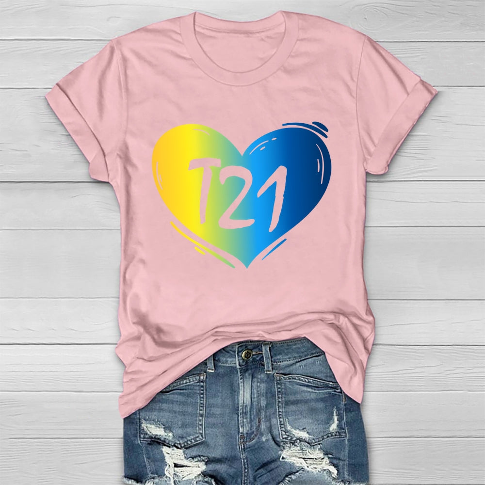 T21 Down Syndrome Awareness Healthwear T-shirt