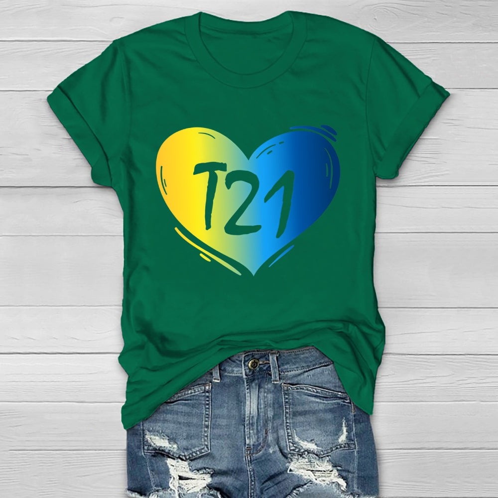 T21 Down Syndrome Awareness Healthwear T-shirt