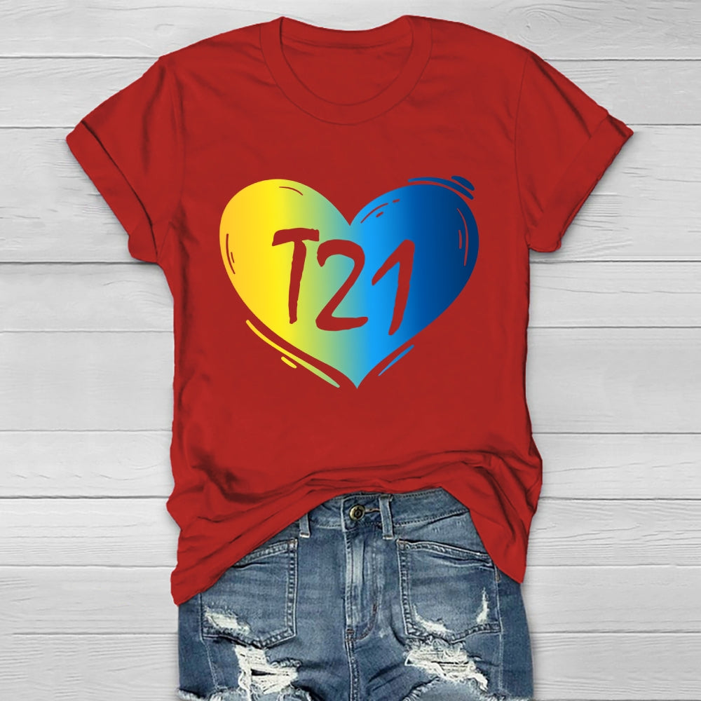 T21 Down Syndrome Awareness Healthwear T-shirt