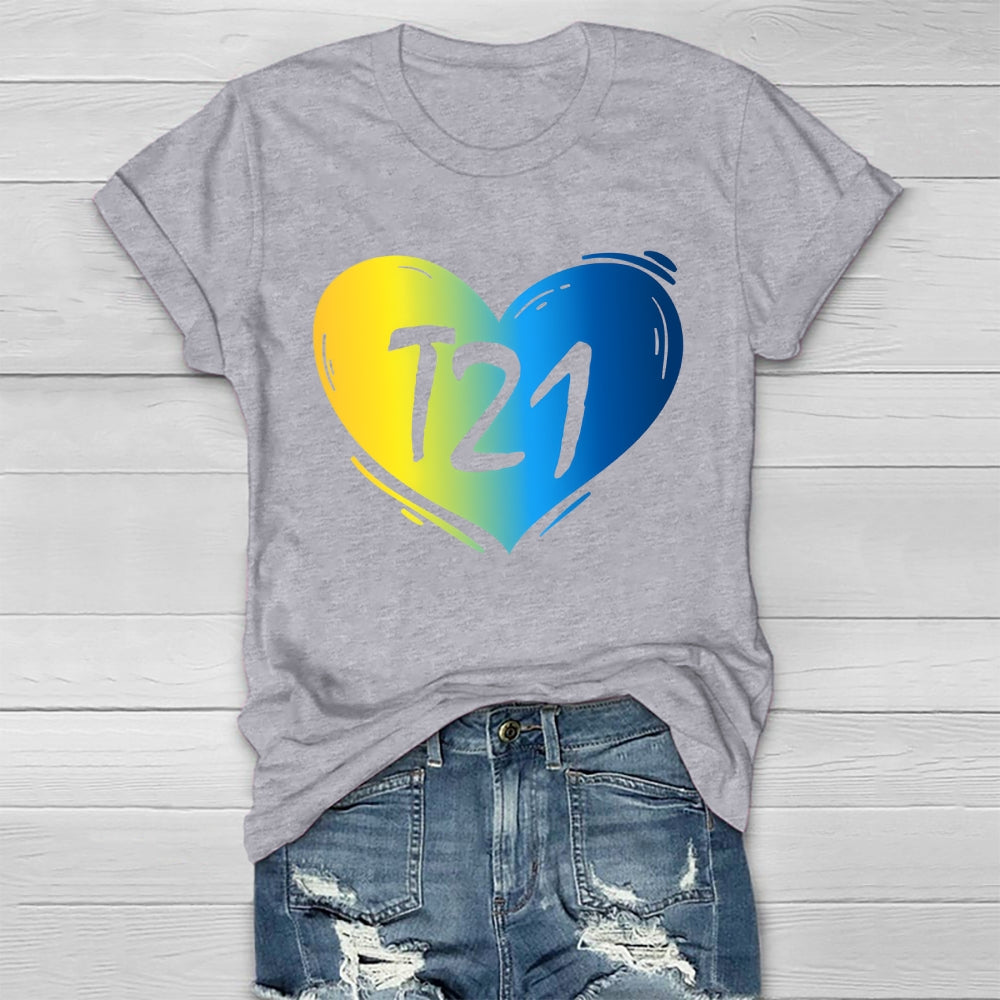 T21 Down Syndrome Awareness Healthwear T-shirt