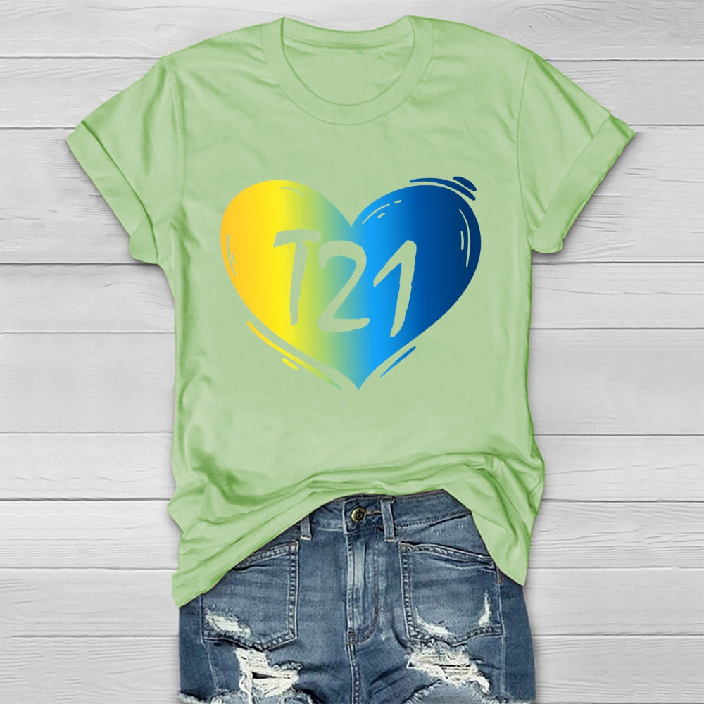 T21 Down Syndrome Awareness Healthwear T-shirt