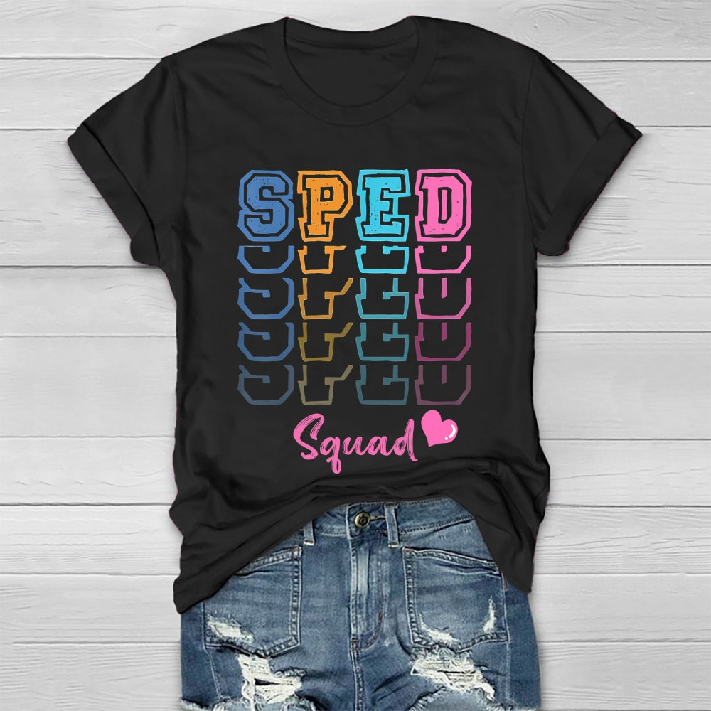 SPED Squad Special Education Teacher Healthwear T-shirt