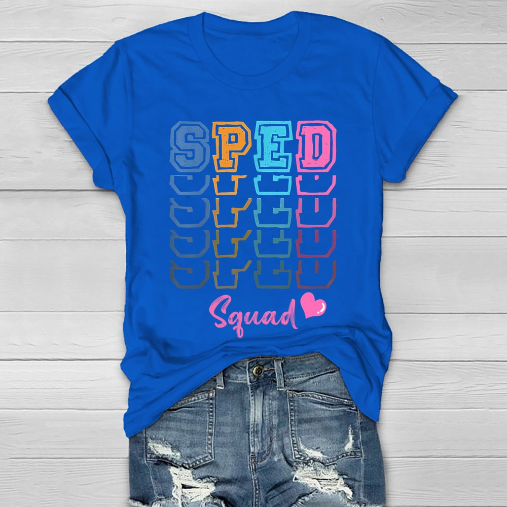 SPED Squad Special Education Teacher Healthwear T-shirt