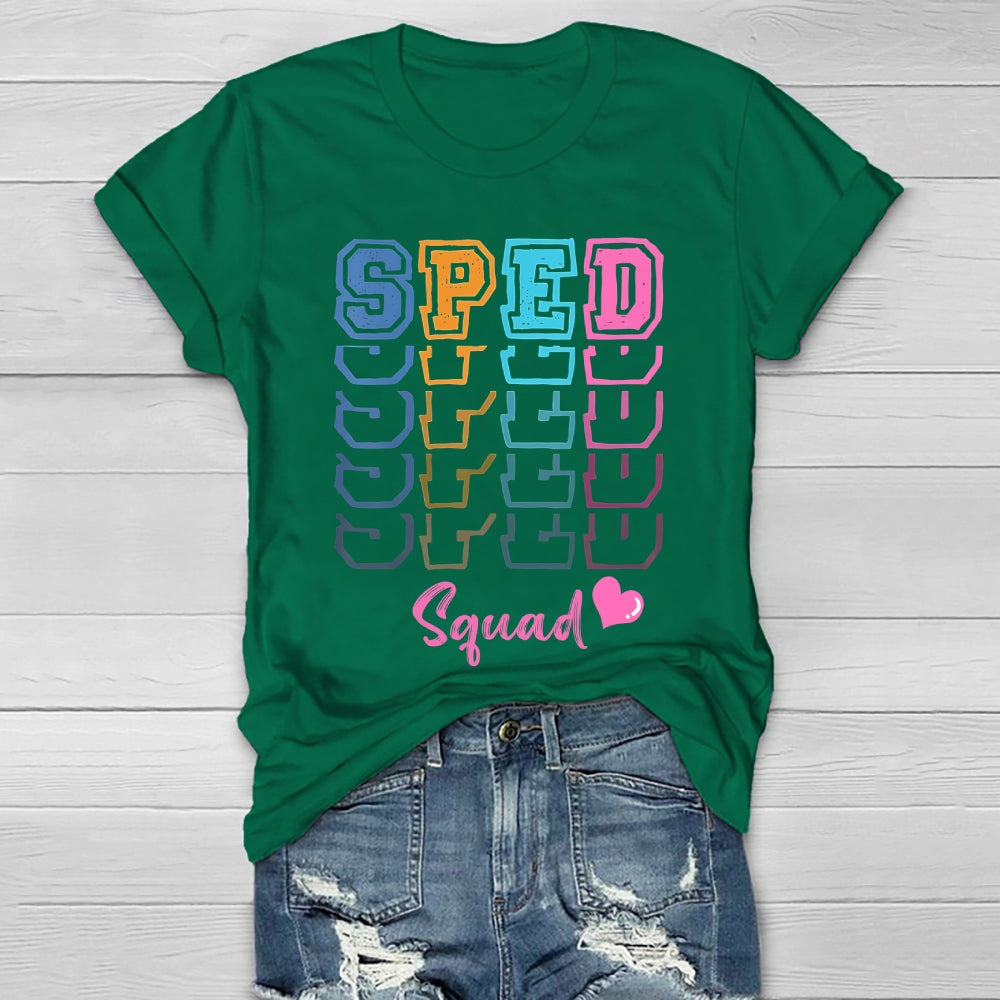 SPED Squad Special Education Teacher Healthwear T-shirt