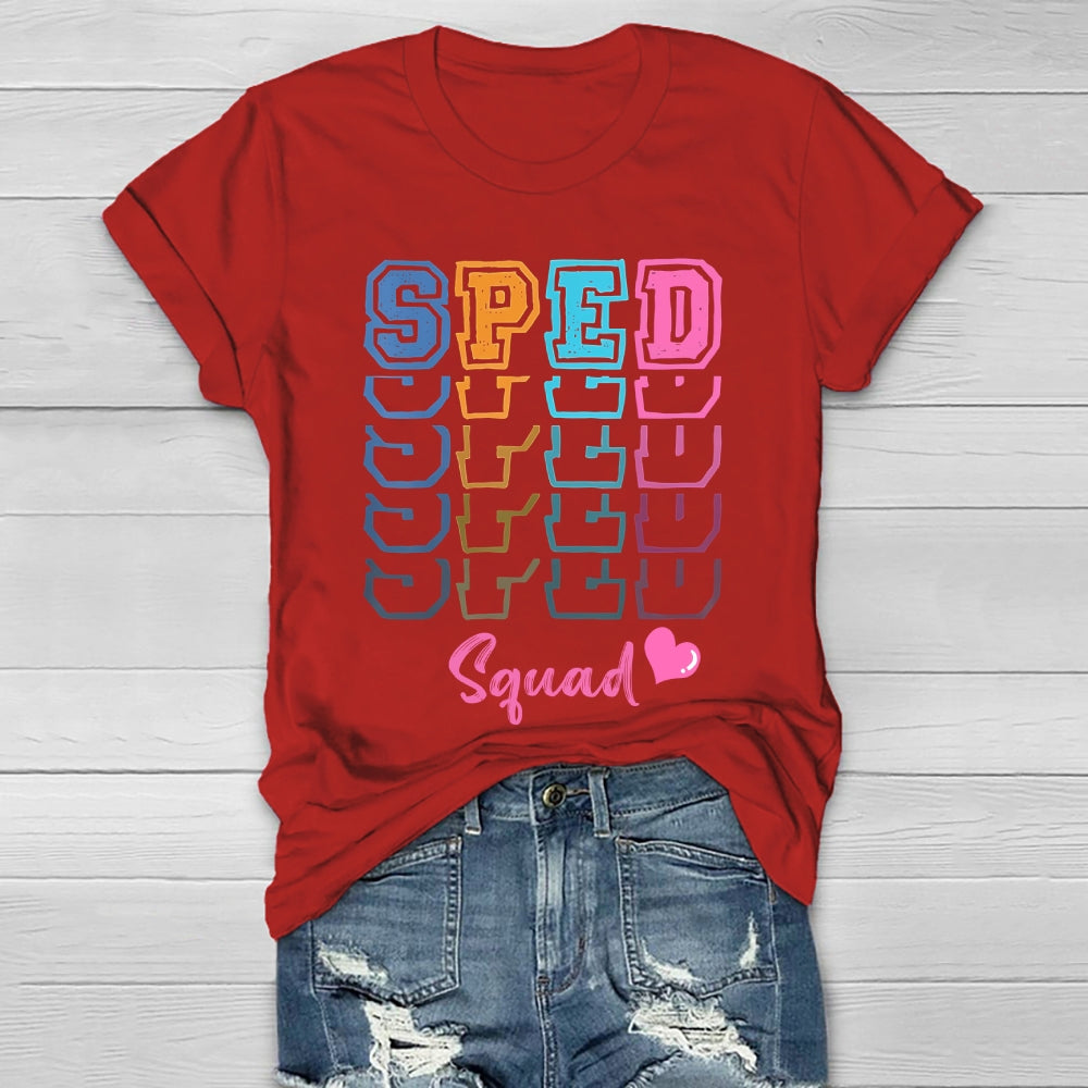SPED Squad Special Education Teacher Healthwear T-shirt