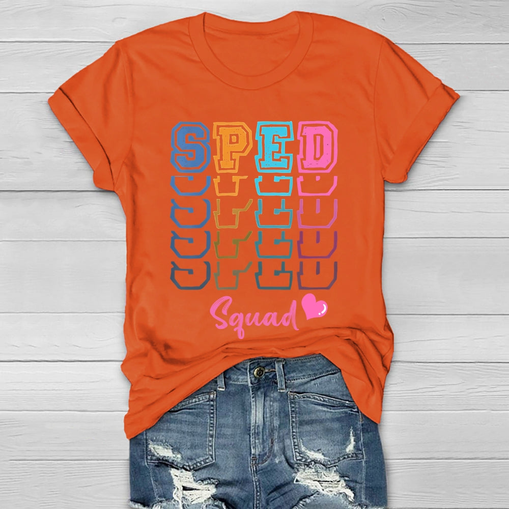 SPED Squad Special Education Teacher Healthwear T-shirt