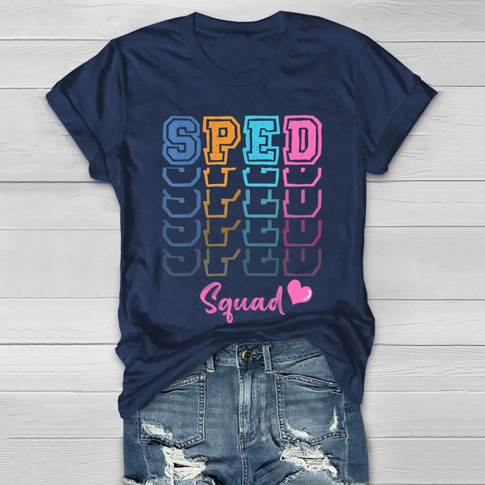 SPED Squad Special Education Teacher Healthwear T-shirt