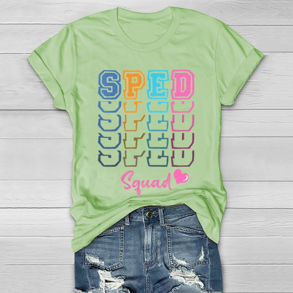 SPED Squad Special Education Teacher Healthwear T-shirt