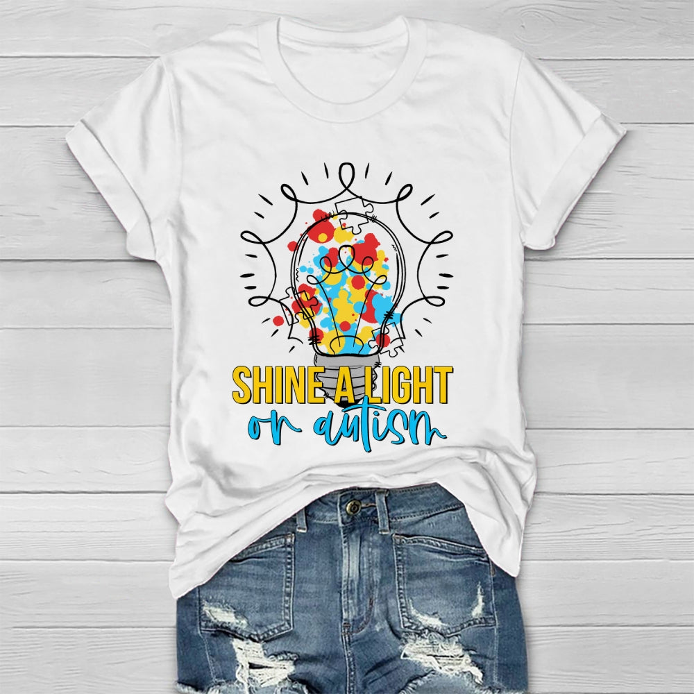 Shine A Light On Autism Healthwear T-shirt