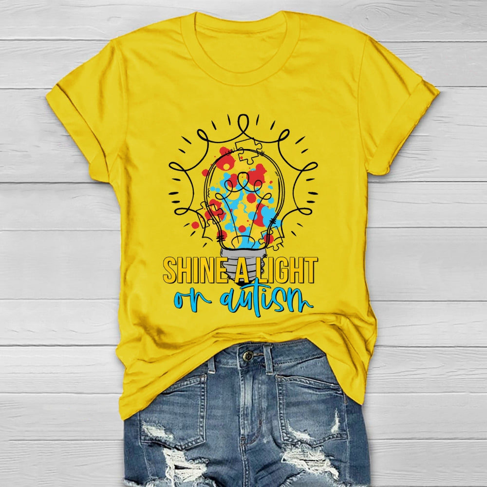 Shine A Light On Autism Healthwear T-shirt