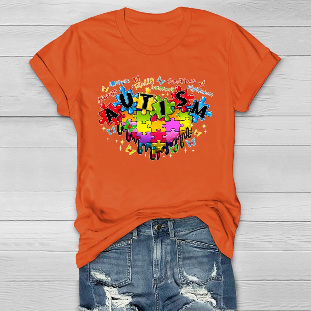 Autism Always Unique Totally Intelligent Autism Awareness Healthwear T-shirt