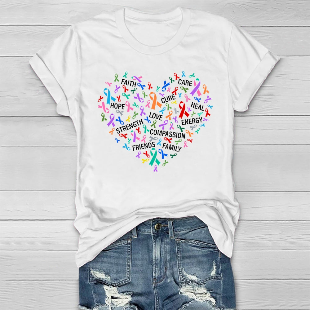 Faith Hope Cure Love Healthwear T-shirt