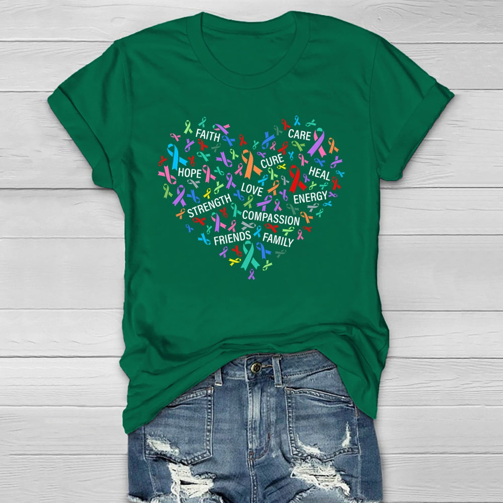 Faith Hope Cure Love Healthwear T-shirt