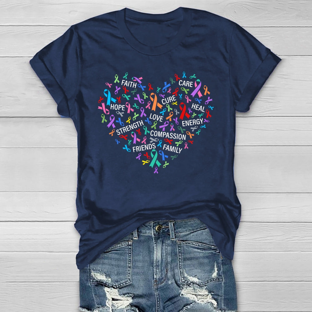Faith Hope Cure Love Healthwear T-shirt